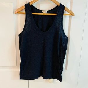 J. Crew Navy Sleeveless Top, Size S